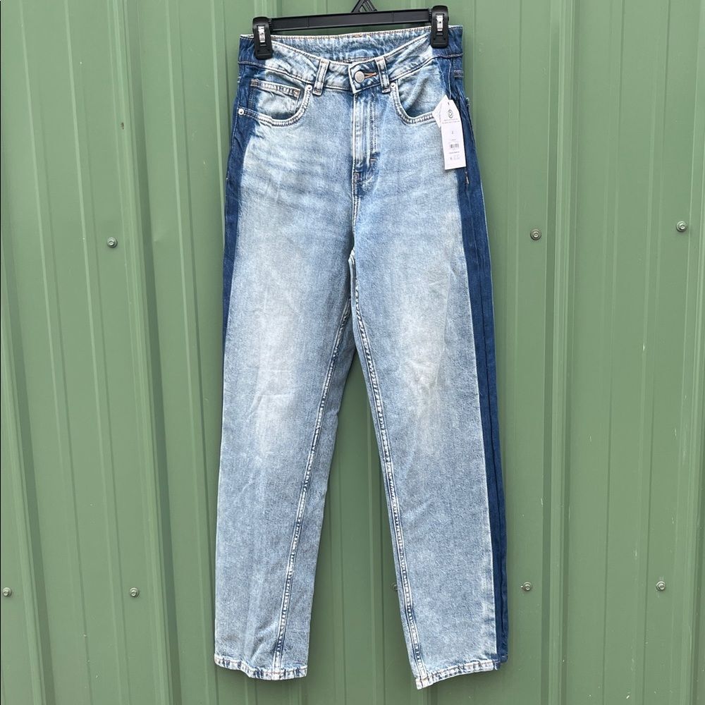 Women's Tuxedo Black Wash Denim Straight Leg Jeans Size 2